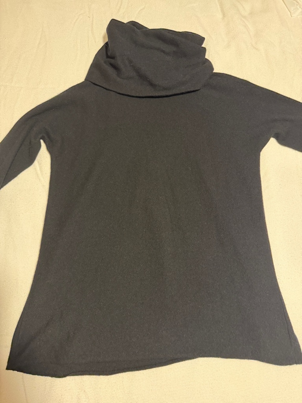 Vince Black Long-Sleeve Cowl Neck Sweater